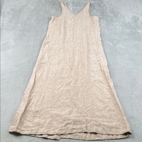 NEW MATE‎ The Label XS 100% Organic Linen Sleeveless Button Down Dress - Picture 11 of 12